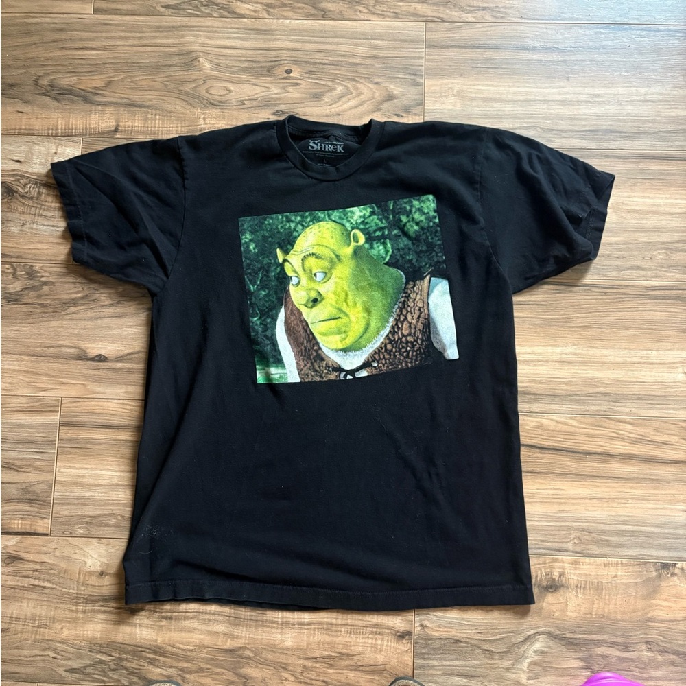 DreamWorks Shrek Black Tee with White Print